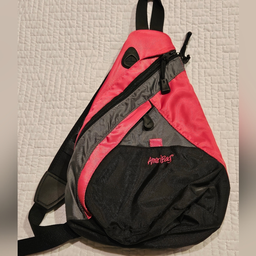 Ameribag Pink Small Backpack Crossbody Slingbag
